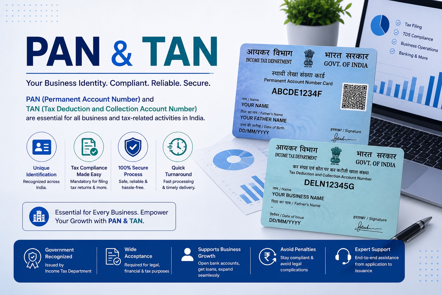PAN & TAN Card Registration — Neerambh compliance services