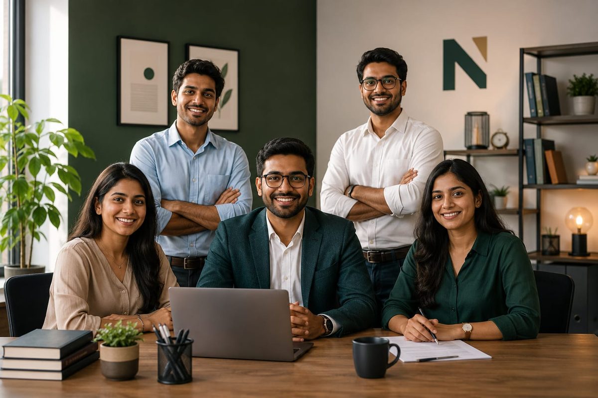 The Neerambh compliance team at their office